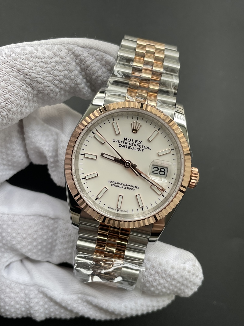 (한정수량/풀겨업) NM공장 롤렉스 데이저스트 36mm 신형 화이트바 로즈골드 콤비 /안사면후회