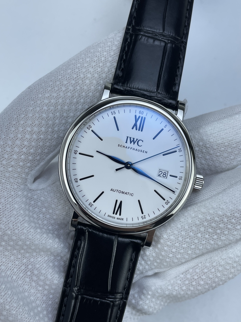 (준비완료/특급배송)NO.2546/V7공장 포르토피노 화이트다이얼 로즈골드 150주년 악어스트랩